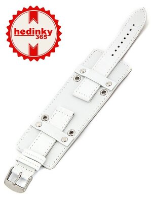 Unisex witte leren band voor BH-5-B horloge