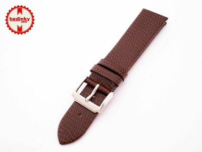 Leren horlogeband Mavex HYP-02-BROWN, bruin