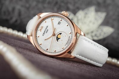 Certina DS-8 Lady Quartz Moon Phase COSC Chronometer C033.257.36.118.00