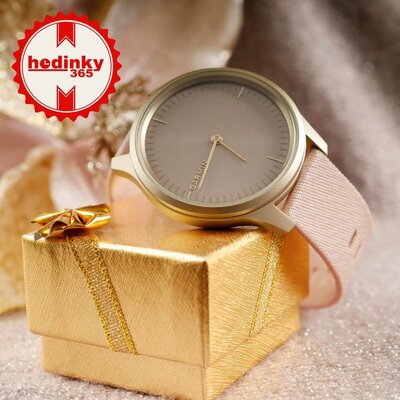 Garmin Vívomove 3 Style, Lichtgoud/Roze Nylon Band