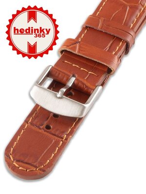 Unisex lichtbruin lederen horlogeband W-080-C