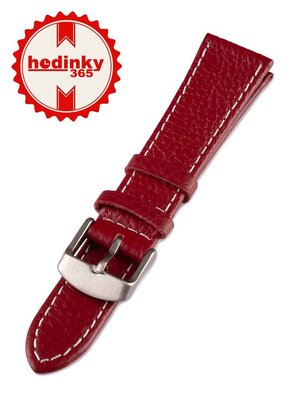 Leren riempje Mavex W-00-D, rood