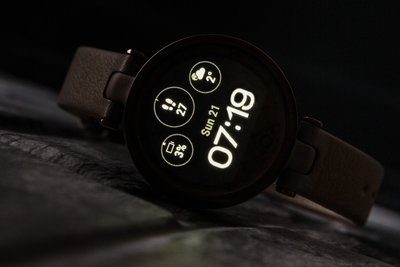 Garmin Lily Classic Dark Bronze / Paloma, Leather Band