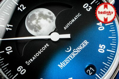 MeisterSinger Stratoscope Automatic Moon Phase Date ST982_SVSL02