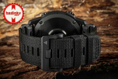 Garmin Tactix 7 PRO Solar Sapphire Black Nylon Band (+ reserveriempje)
