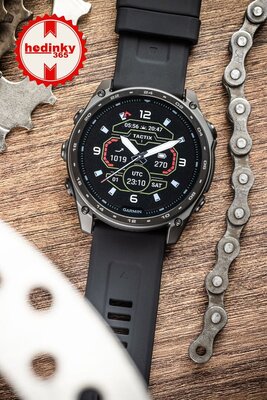 Siliconen bandje Ricardo 26mm (pro Garmin Fenix 8/7X/6X (51mm), Tactix aj.), zwart, QuickFit