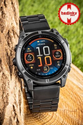 Roestvrijstalen horlogeband Ricardo 26mm (voor Garmin Fenix 8/7X/6X (51mm), Tactix enz.), zwart V1, QuickFit