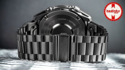 Roestvrijstalen horlogeband Ricardo 26mm (voor Garmin Fenix 8/7X/6X (51mm), Tactix enz.), zwart V1, QuickFit