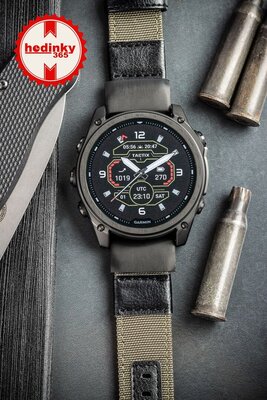 Nylon riempje Ricardo 26mm (pro Garmin Fenix 8/7X/6X (51mm), Tactix aj.), groen V1, QuickFit