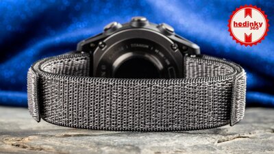 Nylon riempje Ricardo 20mm (pro Garmin Fenix 8/7S/6S (43mm), aj.), grijs, doortrek