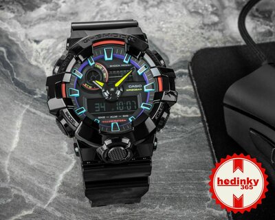 Casio G-Shock Original GA-700RGB-1AER Virtual Rainbow Series