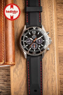 Siliconen bandje Ricardo Fermo, zwart V1