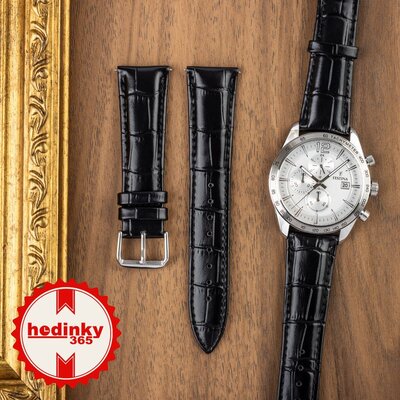 Leren riempje Ricardo Todi, zwart