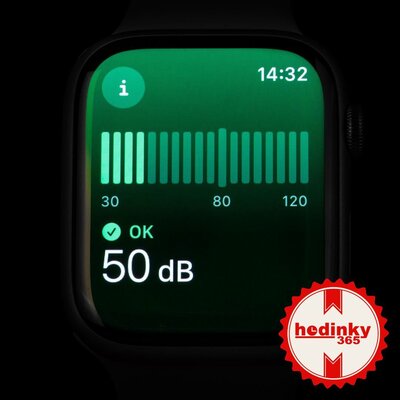 Apple Watch Series 9 GPS 45mm Starlight Aluminium Case / Starlight Sport Band - S/M