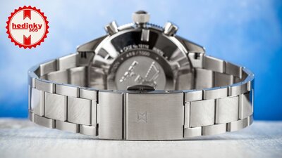 Edox SkyDiver Chronograph Quartz 10116-3-buidn Limited Edition 1000pcs ( + reserveriempje )