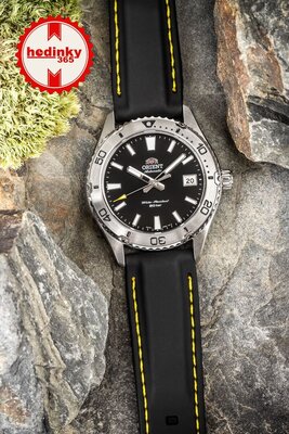 Siliconen bandje Ricardo Fermo, zwart V2