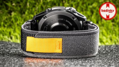 Nylon horlogeband Ricardo 26mm (voor Garmin Fenix 8/7X/6X (51mm), Tactix enz.), grijs V3, QuickFit