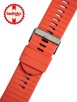 Siliconen bandje Ricardo 26mm (pro Garmin Fenix 8/7X/6X (51mm), Tactix aj.), rood, QuickFit