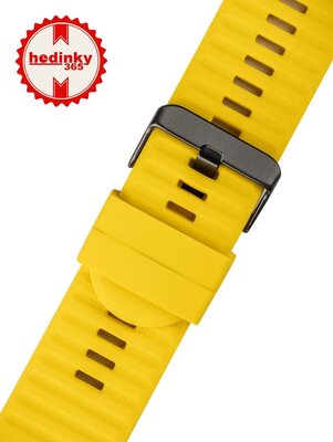 Ricardo Siliconenband 26mm (voor Garmin Fenix 8/7X/6X (51mm), Tactix etc.), geel V2, QuickFit