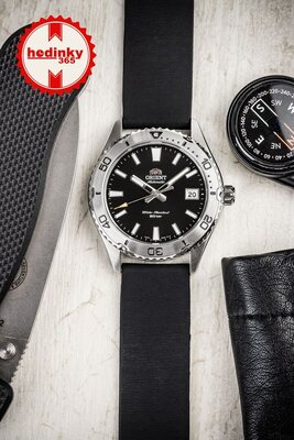 Siliconen bandje Ricardo Tivoli, zwart, Quick Release