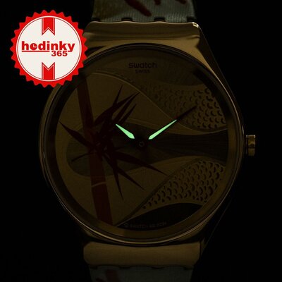 Swatch Golden Red Bamboo SYXZ105